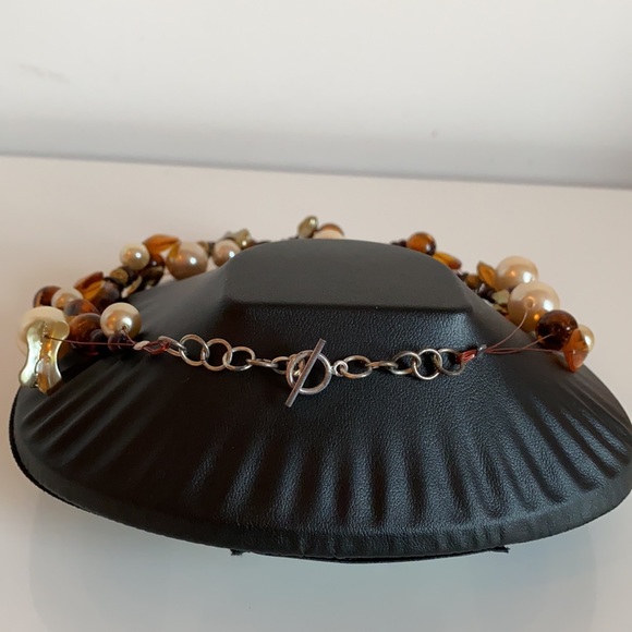 Faux perle and amber inspired set - Picture 3 of 7